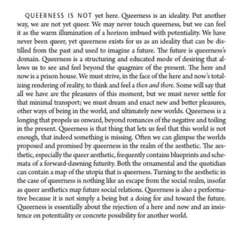 José Esteban Muñoz, Cruising Utopia: The Then and There of Queer Futurity