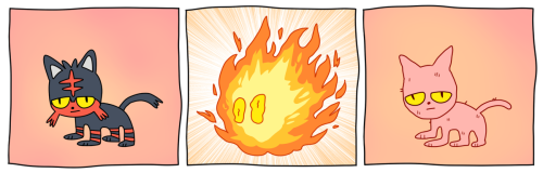 la7mb: “when this pokemon begins shedding, it burns all its fur in a blaze”