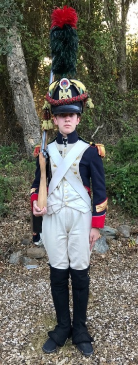 a-french-guardsman: Sergeant-Major of the Fusiliers-Chasseurs of the Imperial Guard. Parade outfit. 