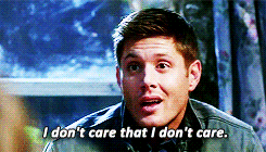 supernaturaldaily:  “My name is Dean Winchester. I’m an Aquarius, I enjoy sunsets, long walks on the beach and frisky women. And I did not kill anyone.” 