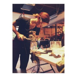 hattiewatson:  Sanding. #thereclaimed #madeinphilly