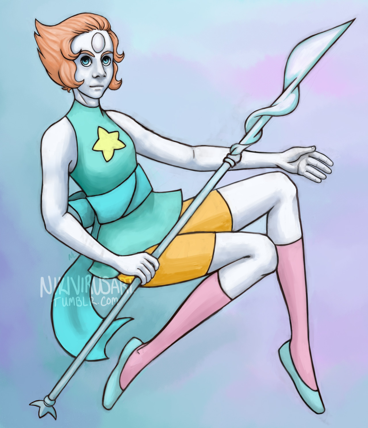 nikivirusart:  I had SOOO much trouble with her face jeez AmethystGarnetSteven (unfinished)