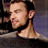 oceansviews-blog:  Theo James + Laugh 
