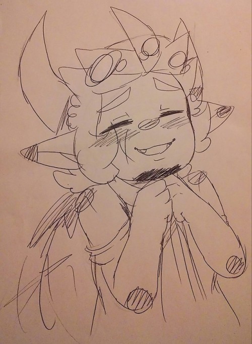 Doodles Of William The Demon. See? He Can Be Cute When He Wants To Fucker Also LOVES His Sweets.