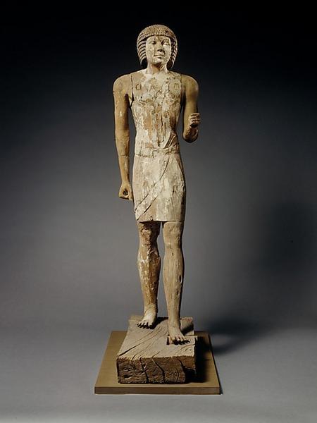Wooden standing statue of Kaemsenu from Saqqara,5th dynasty Egypt