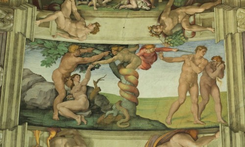“Yeah, of course I can paint your ceiling.” Michelangelo scoffed to himself, “gonna paint a bunch of dudes with their dicks out on it though.”