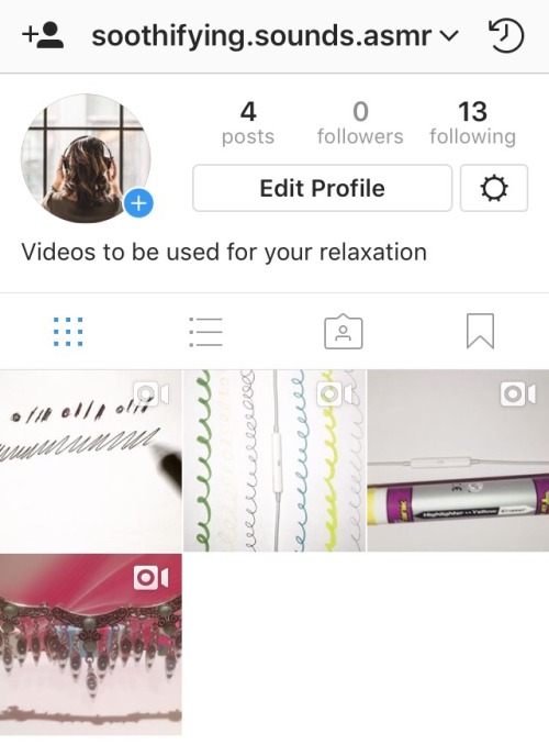 Check me out on insta, where I post all my original ASMR videos!soothifying.sounds.asmr