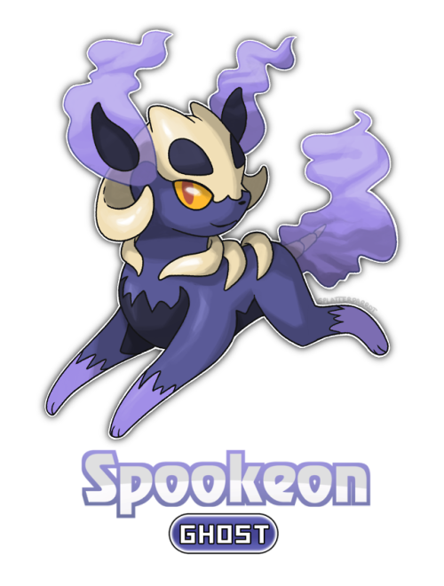 splatterparrot:Trainers! Cause a scare with Spookeon!Eevee evolves into Spookeon once it levels up w