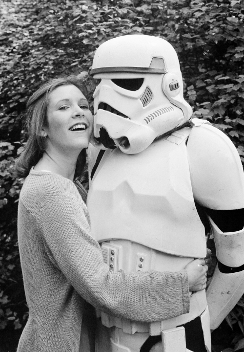 gifstarwars: Carrie Fisher promoting Star Wars: The Empire Strikes Back (1980) in London (1980)