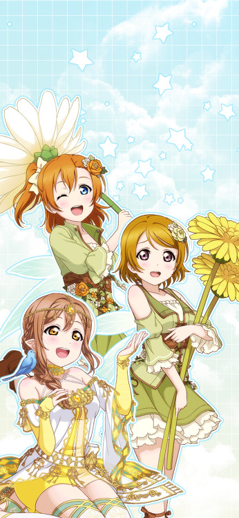 Pana, Honoka and Hanamaruwallpapers .+:｡ﾟ☆Requested by @hanamochi