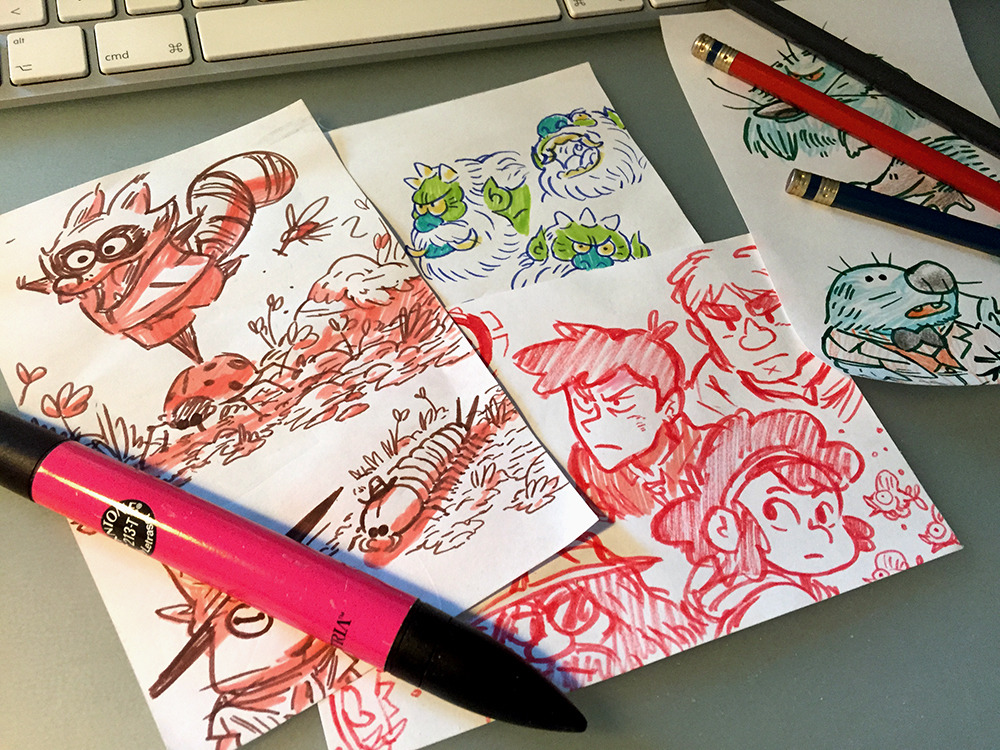 fabien-mense:  Hey Back from Hollydays, here are some summer roughs ! 