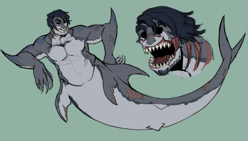 Shark dad VaughnHe needed a glow up so I gave him a gut.
