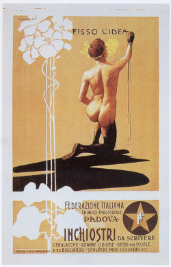 Marcello Dudovich, Manifesto Fisso l’idea - Padova, 1899