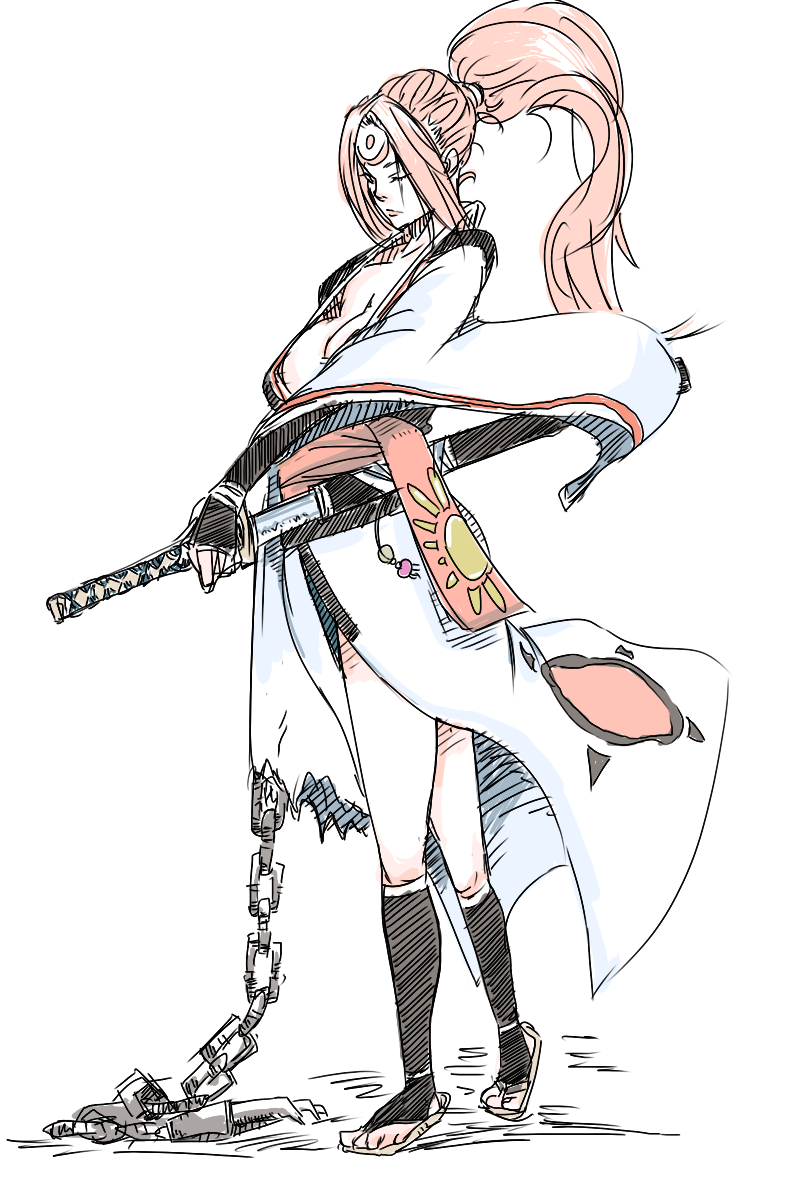 arcadesuperturbo: Baiken, from Guilty Gear, by  カメイ