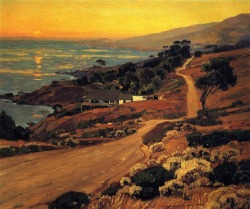 Thusreluctant:  The Old Coast Road By William Wendt 