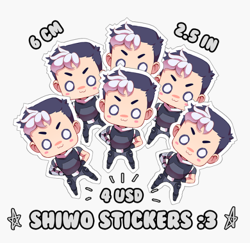 prllnce: kuron shiro stickers are now up for preorder in my store! preorders close on sept 24th. reb