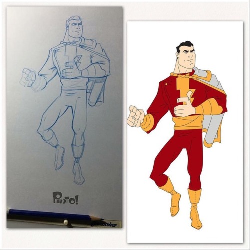 So I drew a picture of Captain Marvel about a year or so ago and posted it. I started to paint it di