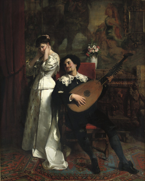 Christian Meyer RossPlaying the mandoline, 1880