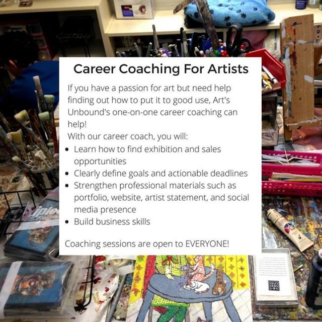 For artists looking for one-on-one instruction to help take their careers to the next level, try Arts Unbound’s Career Coaching! Coaching sessions are open to everyone. For more info, go to https://ift.tt/2vbfPJI or, contact Celene Ryan at...