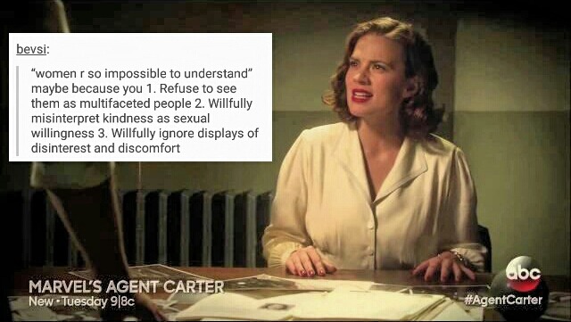 heartinelli:  Peggy Carter + done with sexism + text post meme Dedicated to my real