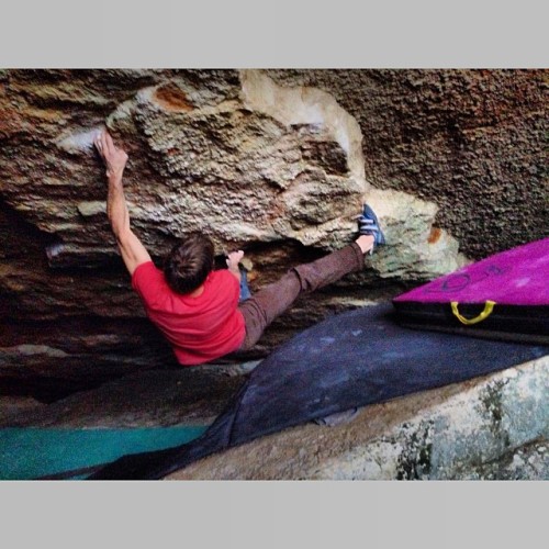 Solution V11, Lost City, Gunks. #asanaclimbing #pranaliving #fiveten #bouldering