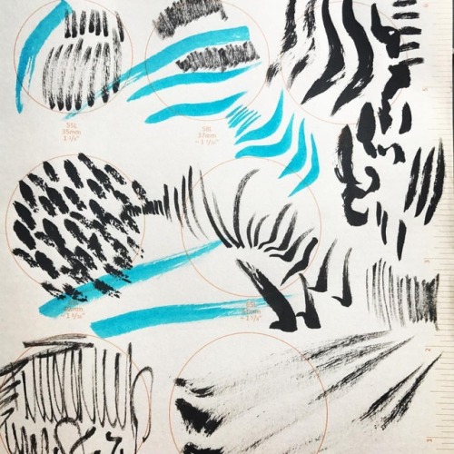 Marks and moves on paper via @fashionary and @penteluk  . Japanese brush pen ❤️