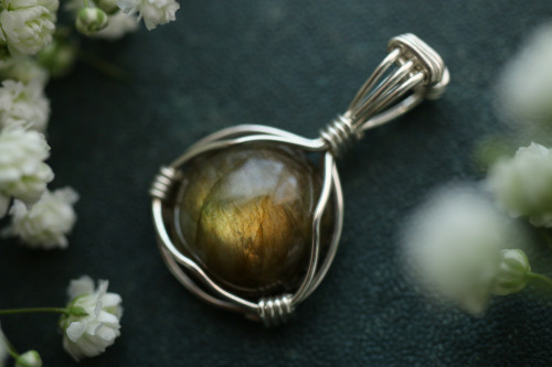 Labradorite pendants with sterling silver handmade my me.Available at my Etsy Shop - Sedna 90377