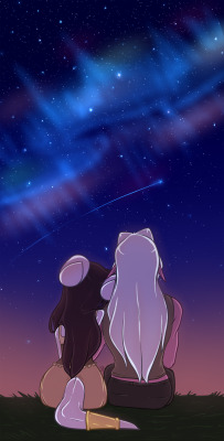 cheshirecatsmile37art:  We’ve been searching the skies for answers 