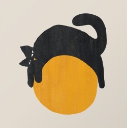 1000drawings:Cat with ball by Picomodi