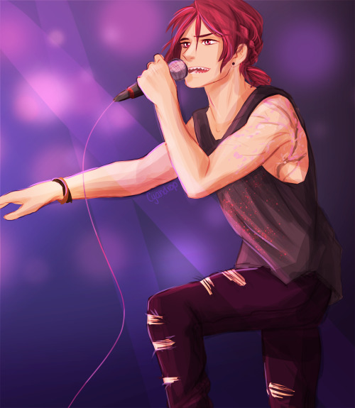 cyandrop:I’ve been listening to a lot of bands lately so I’m going to put Rin in a band. 