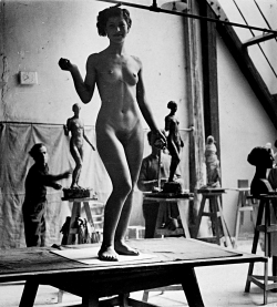 Onlyoldphotography:  Josef Breitenbach: Sculpture Academy, Paris, C. 1935 