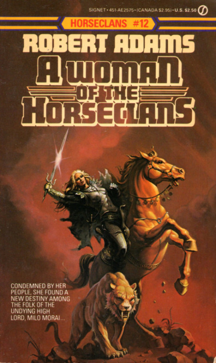 Horseclans is a post-atomic book series that makes sense when you read it, but it comes off as utter