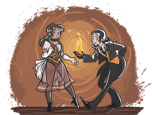 Dorky magician duo
