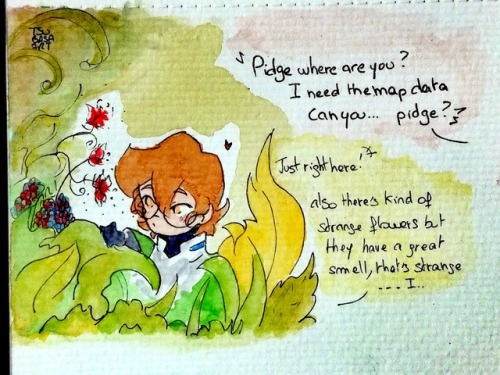 tsubasaart:  Kidge Mission Week Day 3! Revelations: What about Pidge revealing things she’ll n