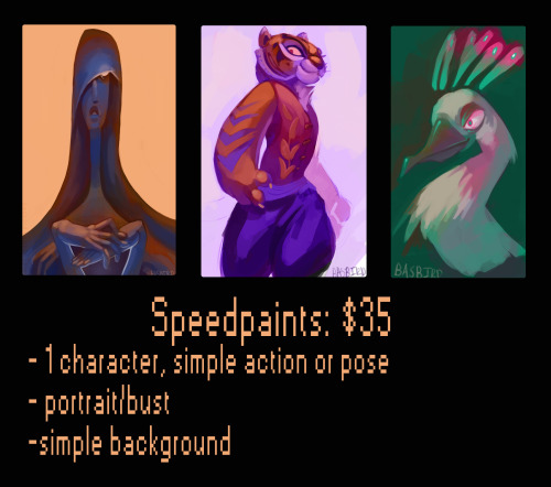 basbird:  Hello everyone, I’m opening up speedpaint commissions!If you’re interested, please contact me on tumblr and at bas.x13.st[@]gmail.com. . What I will draw:-furries/animals/humans/mechs/monsters (Any character, really)-body horror/gore What