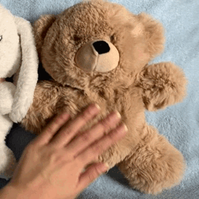Crying Child Stimboard With Liminal Space, Teddy Bears, And Vintage Aesthetic In Muted Colours For Anonymous!