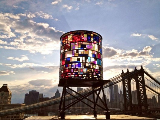 cjwho:  Tom Fruin’s  WATERTOWER  Location: DUMBO, Brooklyn USA  Situated on the