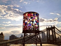 Cjwho:  Tom Fruin’s  Watertower  Location: Dumbo, Brooklyn Usa  Situated On The