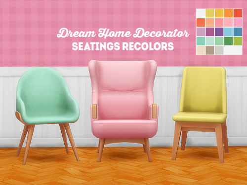 [ts4] dream home decorator seatings recolorsmasterpiece chair - 22 swatchesno nonsense butthugger ch