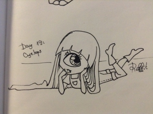 30-day monster girl challengeDays 11-20;You can see the quality of the lineart drop to absolute zero