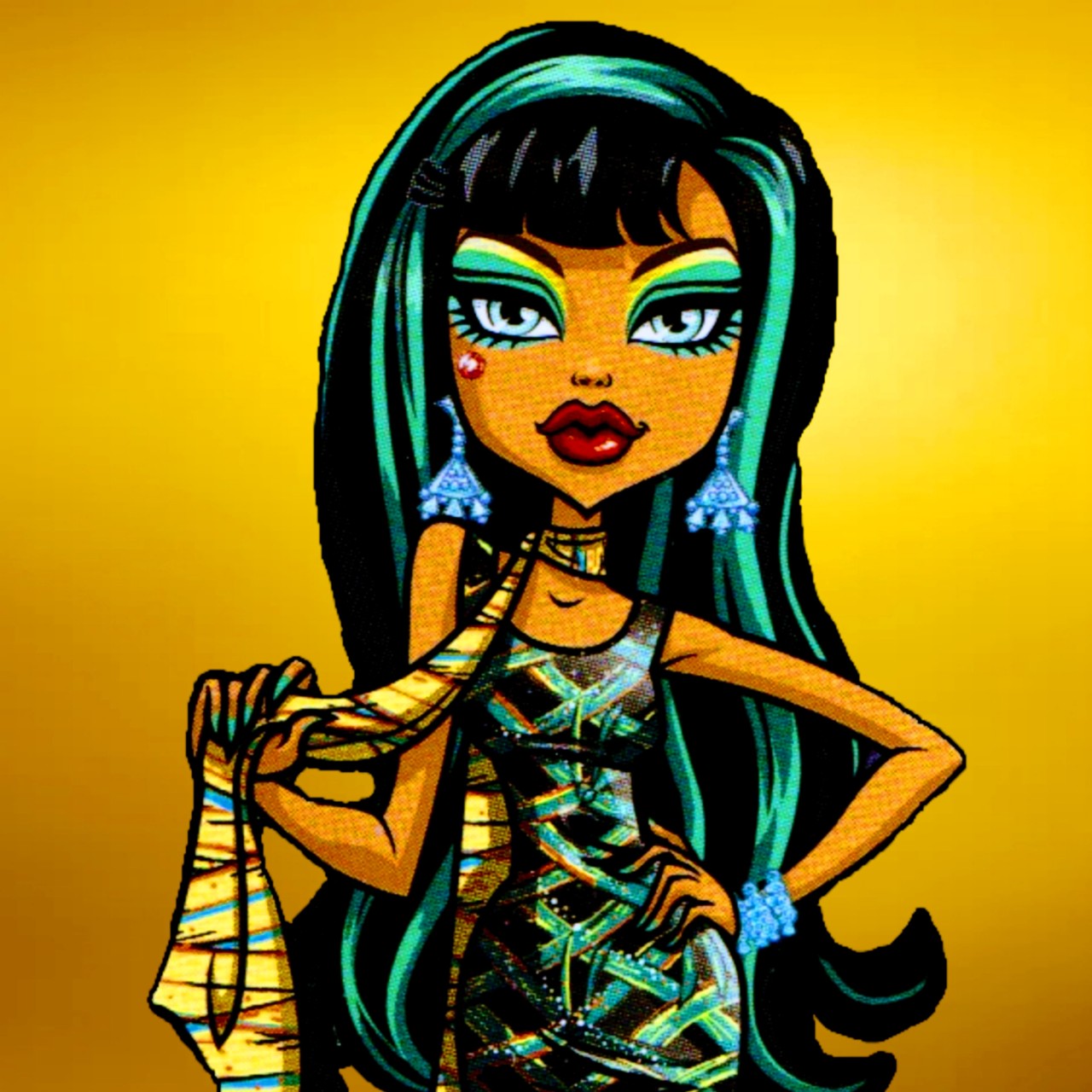 Monster High Icons (Close-up)Like and/or reblog if you save/use #monster high #scaris: city of frights  #cleo de nile #lagoona blue#sparkly#glitter#close-up#icons#square icons #icons by me