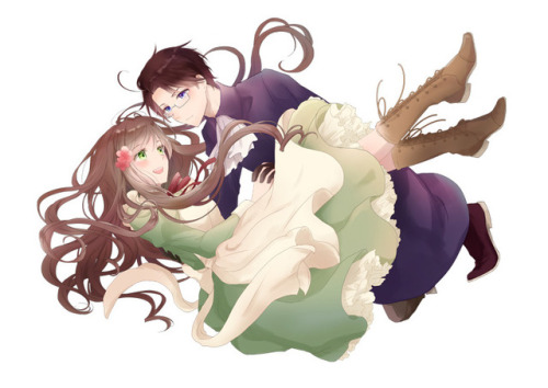 10月に出す再録表紙の元イラスト
