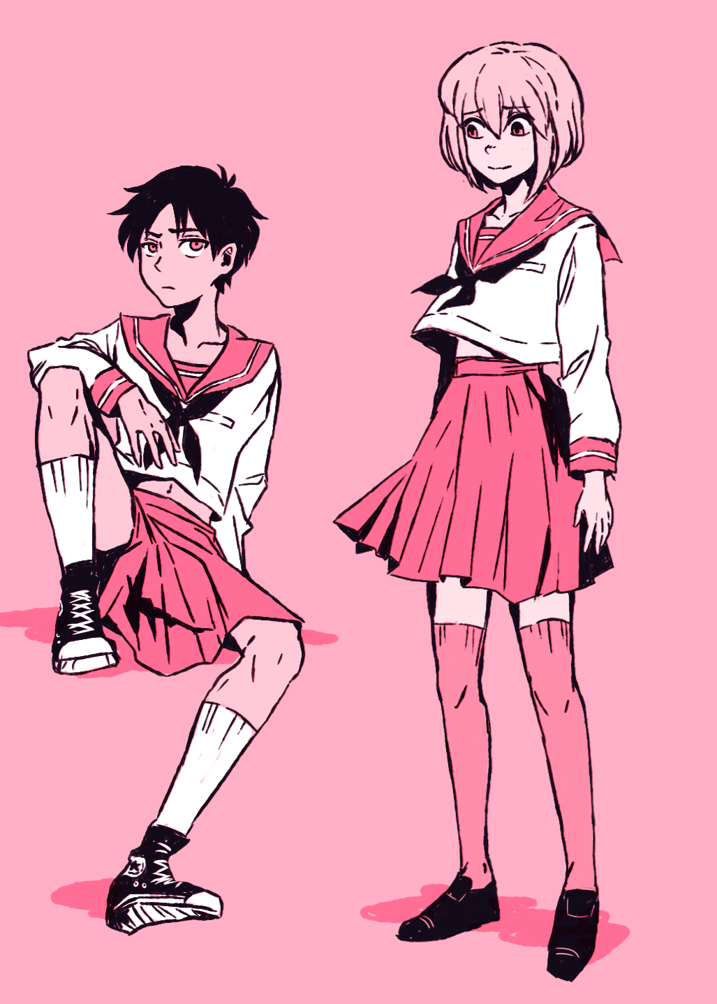 estellecampanella:  wait you mean this isn’t the kind of high school au everybody