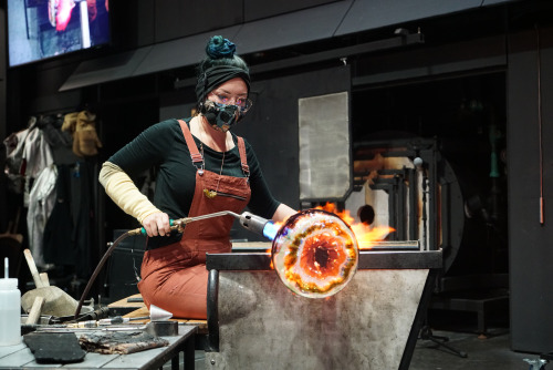  Cat Burns brought the heat and made some GIANT Unity Pumpkins yesterday assisted by Chris Giordano,