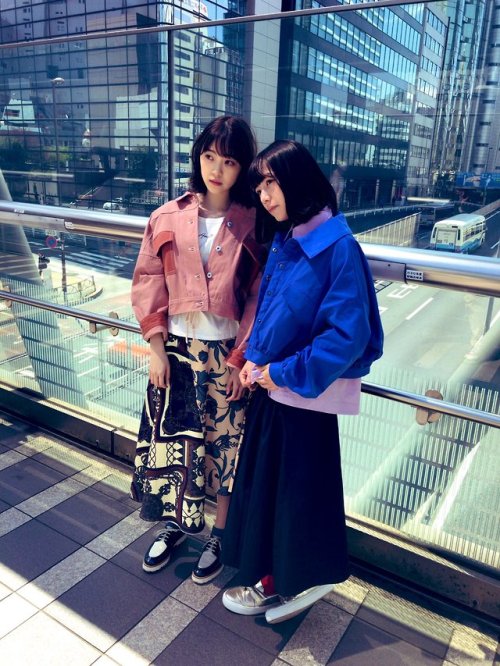 sakamichi-steps: 北野日奈子 + 堀未央奈 × BRODY 2019年6月号 オフショットBRODY編集部@brody20150821 2019.05.02 15:35