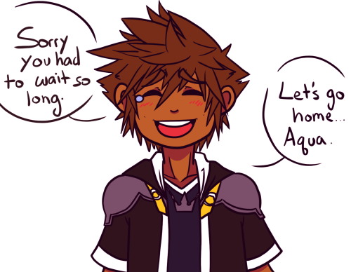destiny-islanders:  Gotta look fresh for the CGI cutscenes, ya know?This is how I celebrate the last day before Kingdom Hearts 2.8′s release…