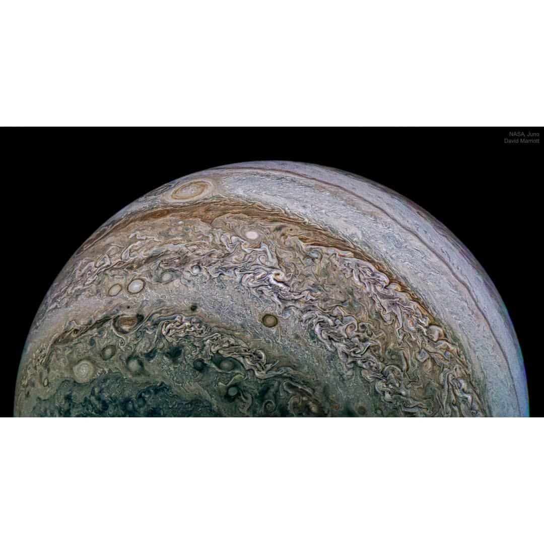 Complex Jupiter   Image Credit: NASA, Juno, SwRI, MSSS; Composition: David Marriott
