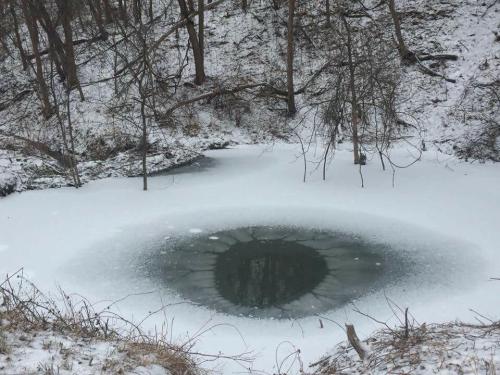 synqra:  Freezing Lake in Nebraska looks like an eye