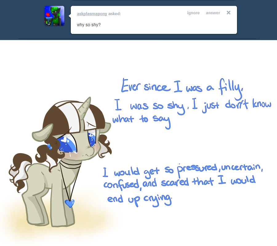 ask-lovelace:  Other fillies and colts began calling me a crybaby, at least there