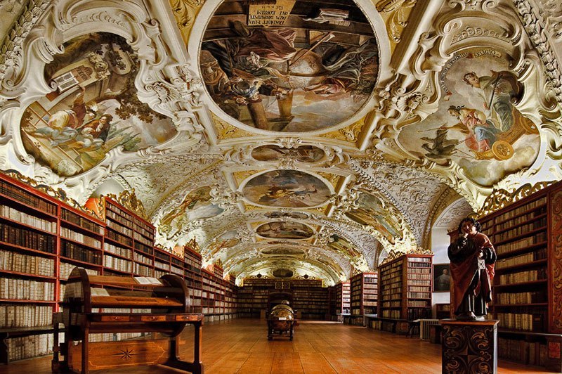 Artistic edification (Strahov Monastery Theological Hall, Prague)